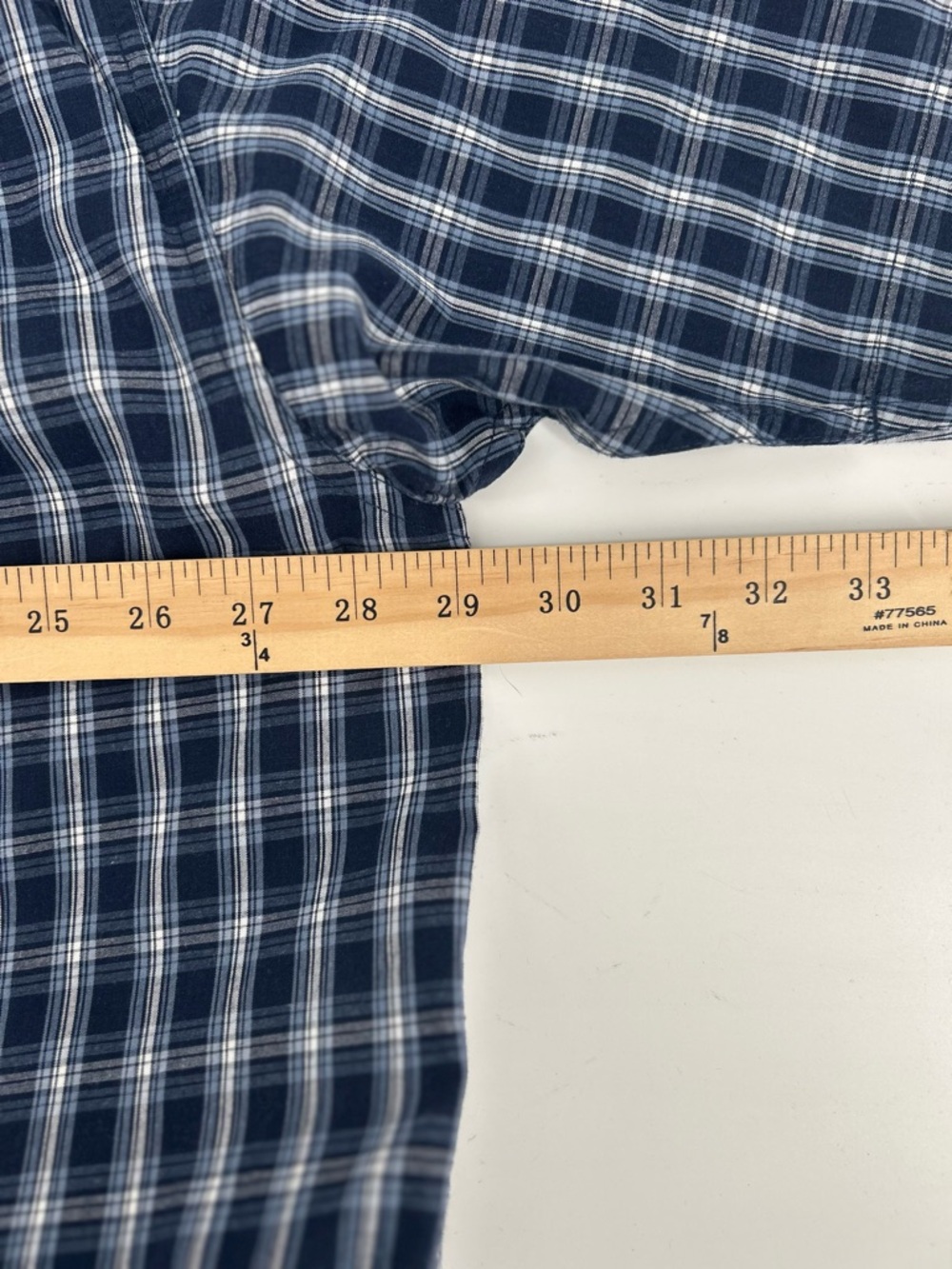 Wrangler Timber Creek Shirt Mens 2XL Blue Plaid Short Sleeve Button Up Work - Picture 6 of 7